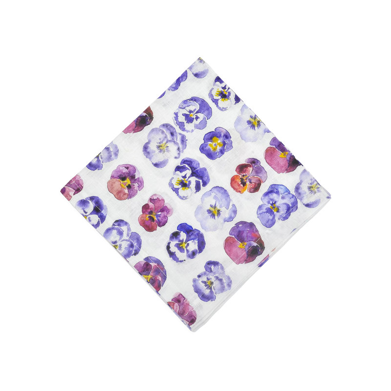 Floral Linen Square Napkins