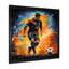 Joueur de soccer vert et jaune II - soccer, art mural-1019032241-1019032231