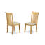 L'ensemble 3 pièces de table et chaises de cuisine contient une table de salle à manger carrée et 2 chaises de salle à manger, chêne-2014921461-2014921227