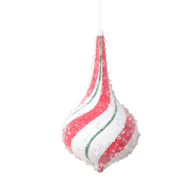 Fillender 8'' Striped Holiday Shaped Ornament