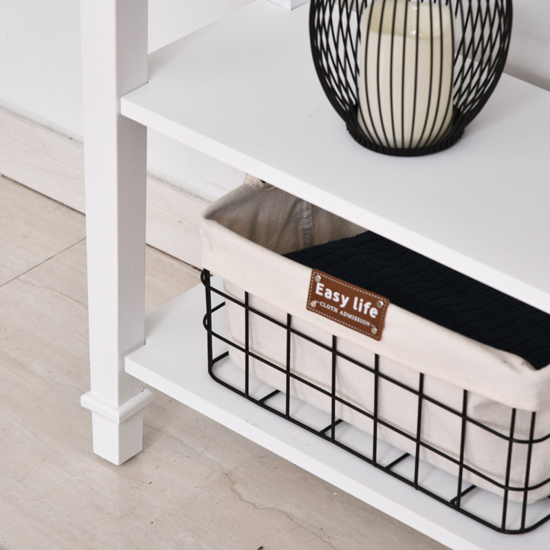 Waldemar 30"Console Table With Drawer Entryway Table Hallway Table Storage Console, White