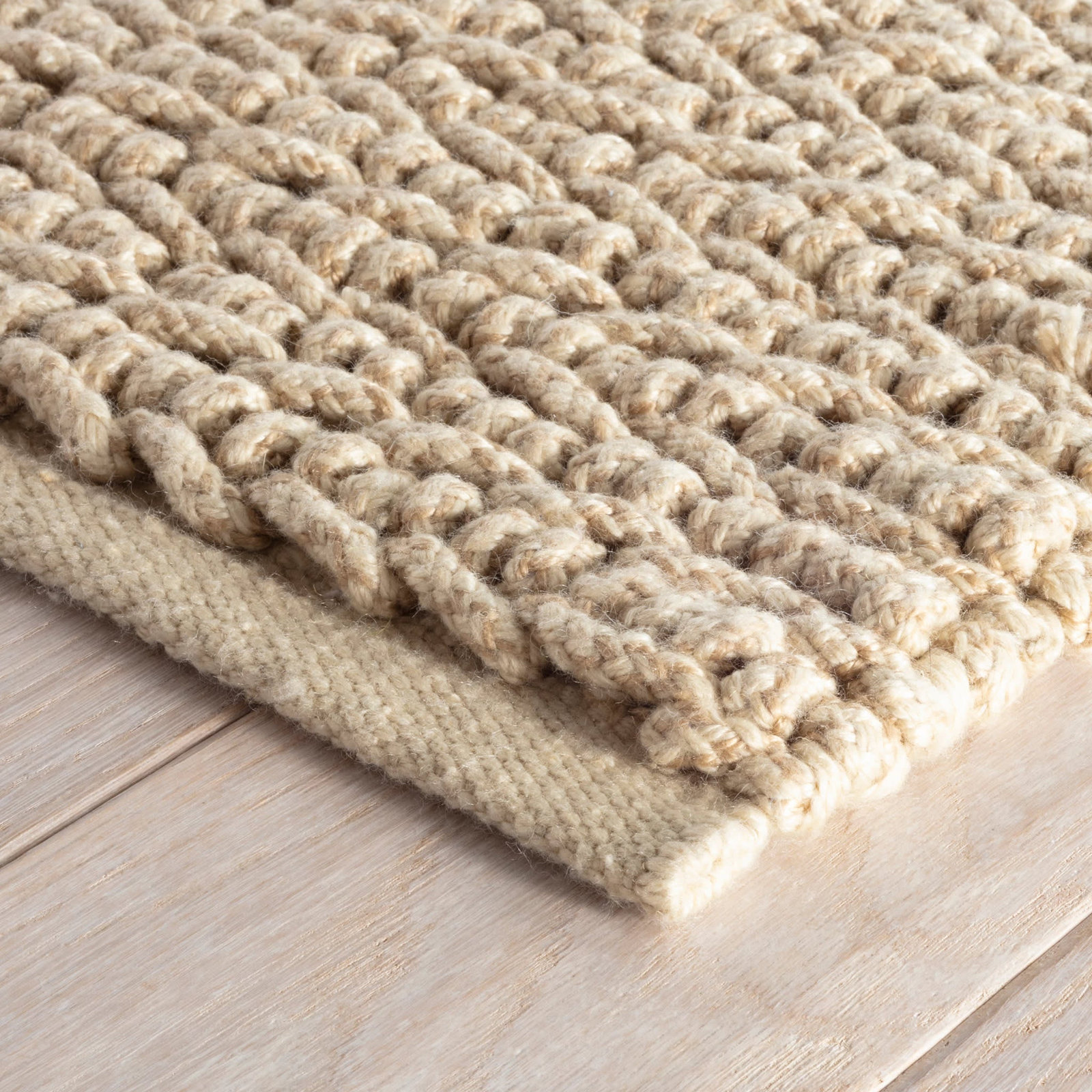Veranda Natural Hand-Woven Performance Rug, Runner 2'6" x 8'