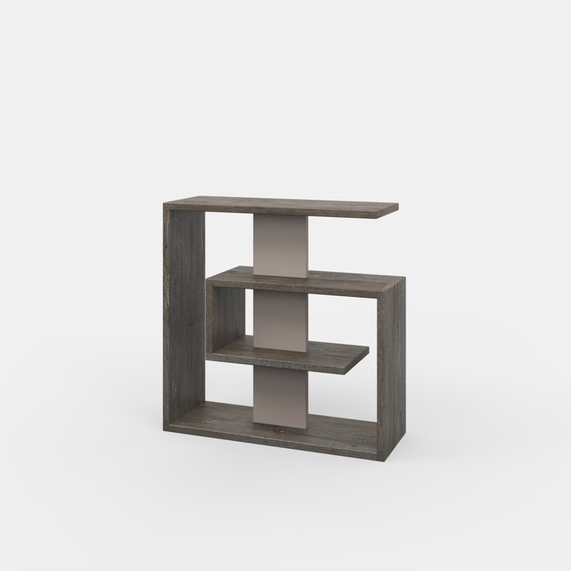 Antoinet End Table, Dark Brown/Light Mocha