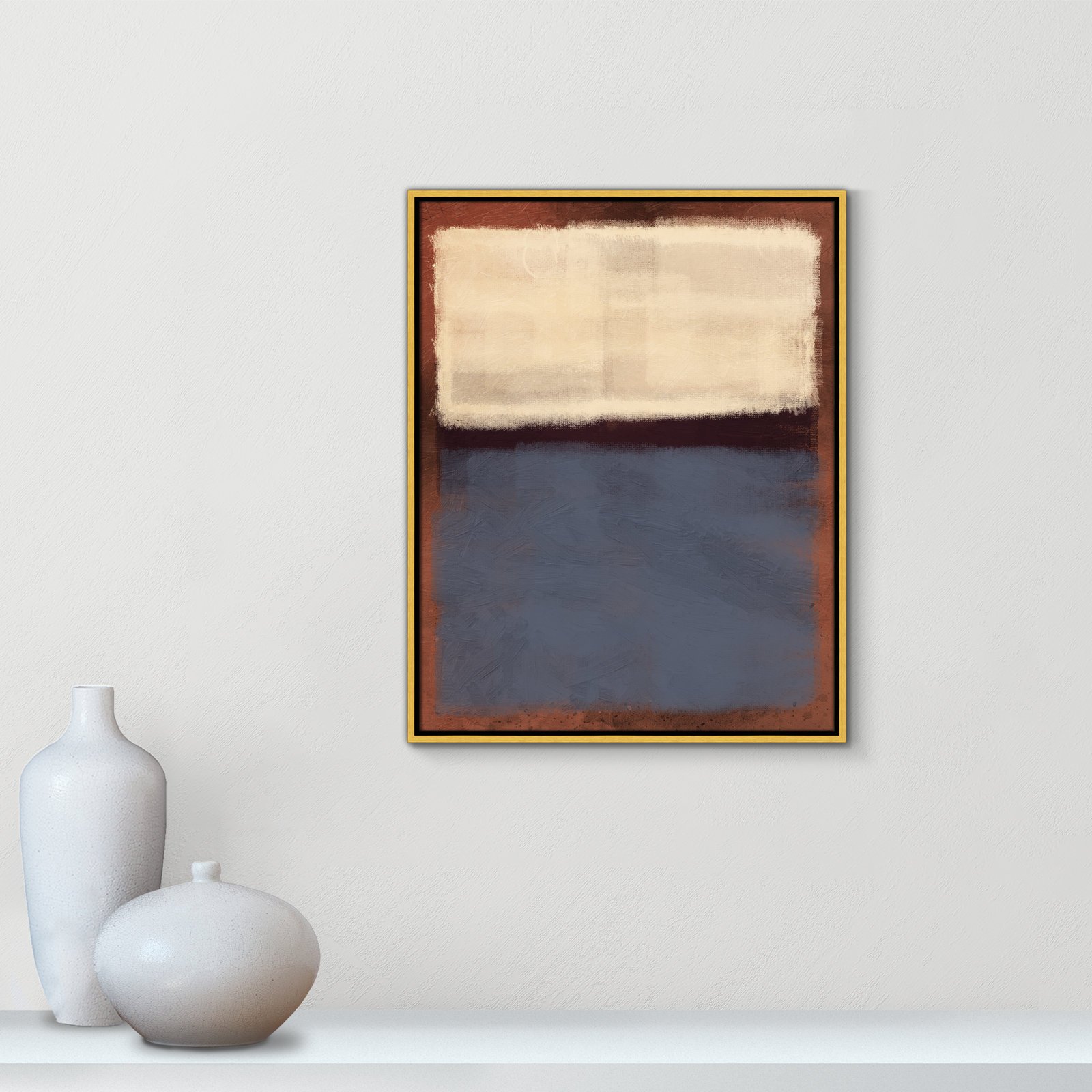 Coronado "Alabaster Burst" Painting, 29.5" H x 23.5" W x 2" D, Gold Framed