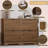 33-inch Wavy-Patterned Four-Door Shoe Cabinet with Grooved Flip-Top Drawers and Moisture-Resistant Countertop-303315084