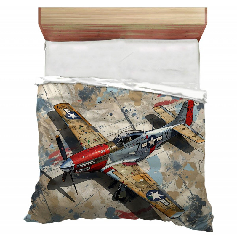  Abstract Squares Geometric Microfiber / Polyester Comforter, Twin Extra Long Comforter