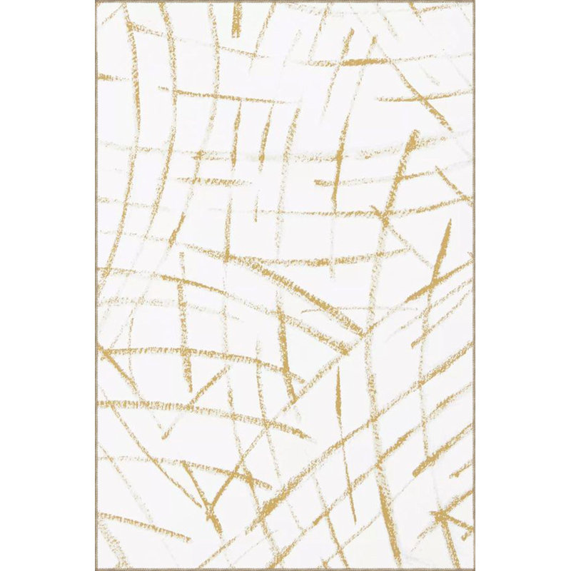 Tapis lavable doux à motif à rayures tissées, Sous-tapis rectangulaire 3 pi 11 po x 5 pi 11 po i