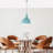 Elegant Turquoise Chandelier, Adjustable Height 17.7 x 14.6 inches | Metal Body, Socket Type E27 Max 40W | Perfect for Dining Room, Living Room & Entryway | Stylish Lighting Fixture with IP20 Rating-1389017359-1389017352