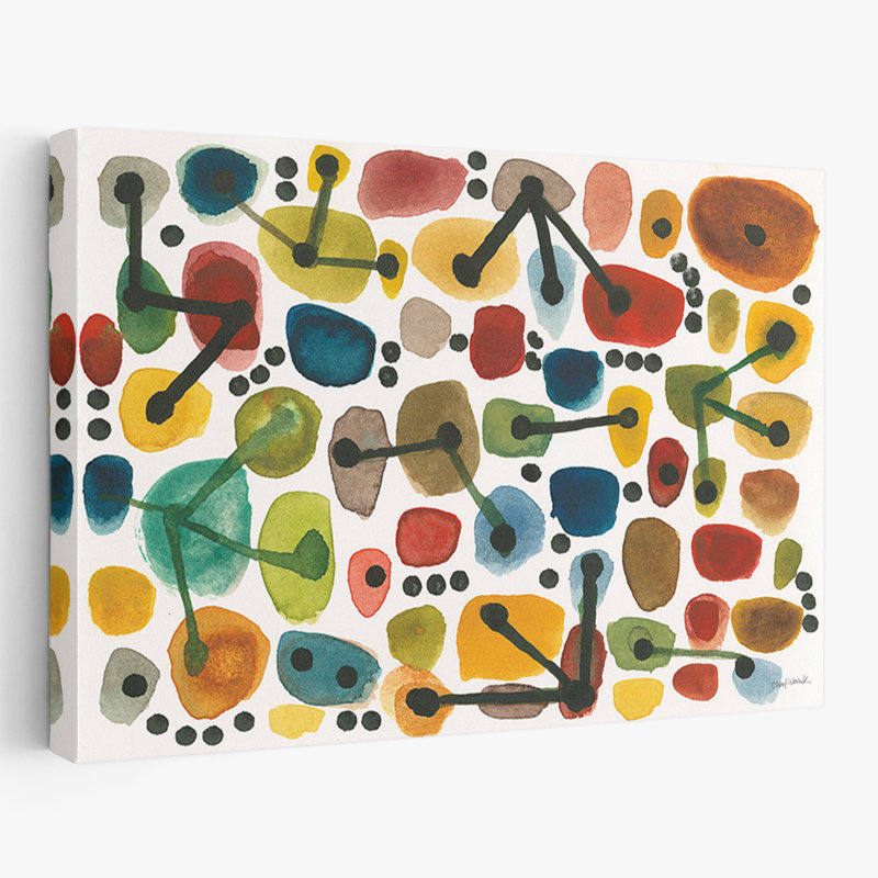 Abstrait - Mid-Century I, H 16 po x l 24 po