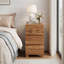 11.81cm W Solid Wood Bedside Table