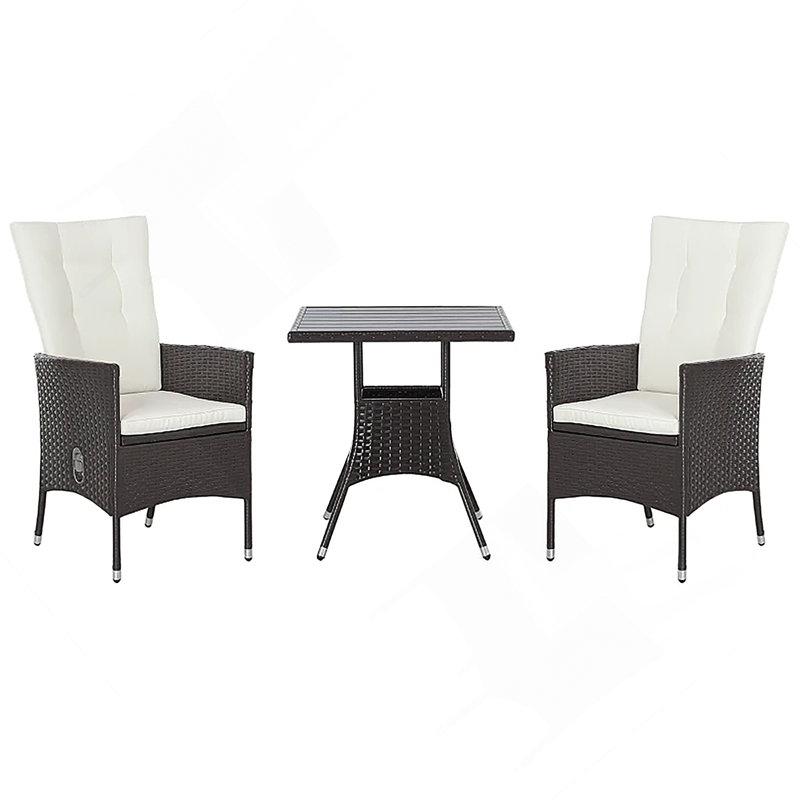 3-Piece Reclining Patio Bistro Set