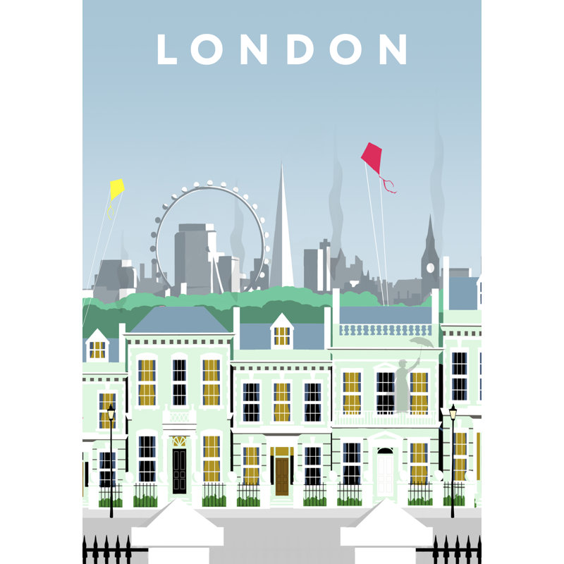 London Cherry Tree Lane by Richard O'Neil - Print, No Frame, 40 cm H x 30 cm W x 1 cm D