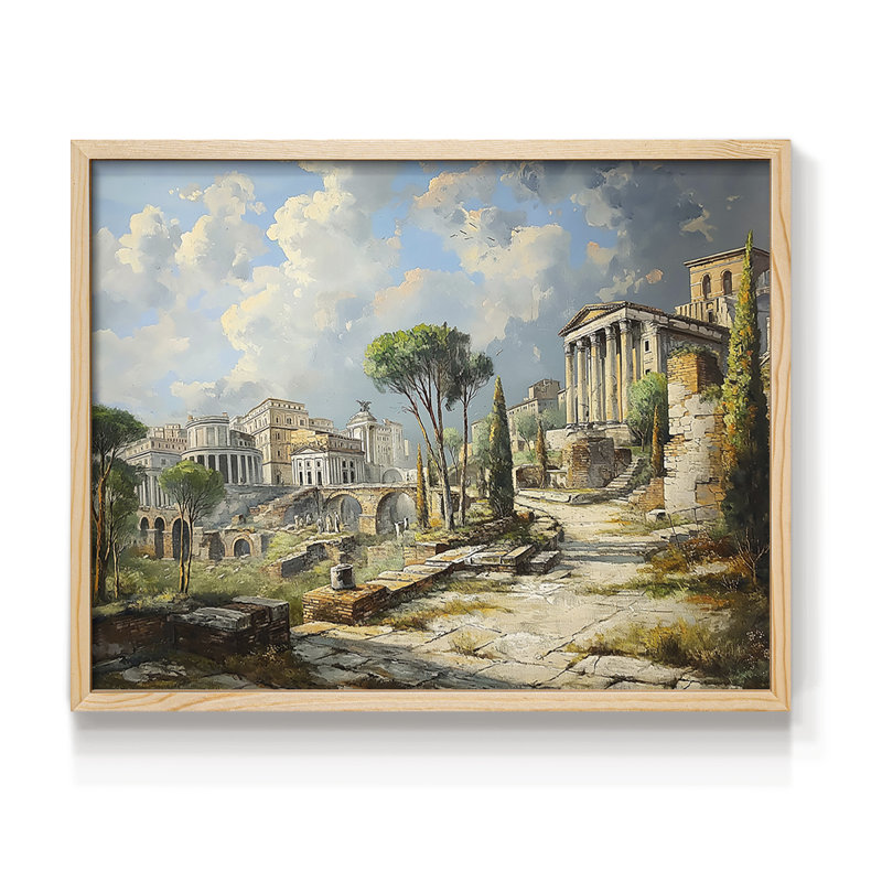 Landscape Series-CLIV -Framed Print - Restickable, 8" H x 10" W, Natural