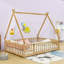  Lit double en bois avec porte-869445992