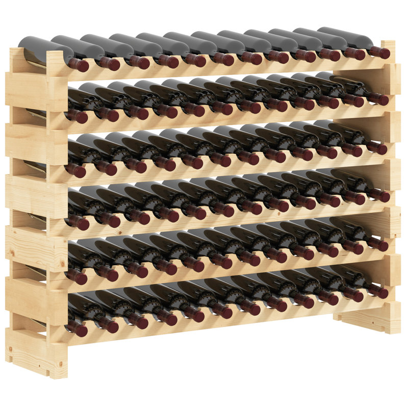 72 Bottle Floor Wine Bottle Rack