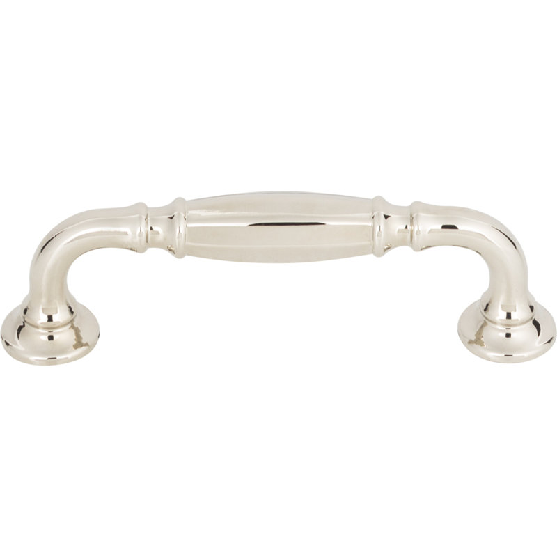 Barrow Bar Pull, Polished Nickel, 3 3/4" Center to Center