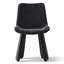 Chaises d'appoint modernes rembourrées avec silhouette incurvée-1769292953