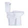 Sounor Extra Tall Two Piece Toilet with 21 inches Elongated Bowl Single 1.28 GPF Front Flush