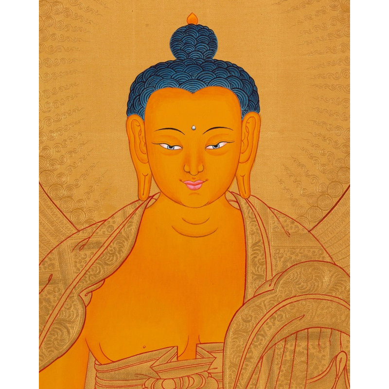 Bouddha Shakyamuni Thangka (Thangka sans brocart)