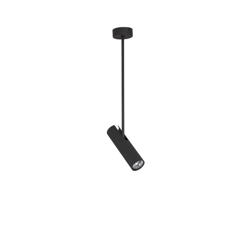 Hanke 1 - Light Single Pendant, 68cm H x 8cm W x 8cm D, Black