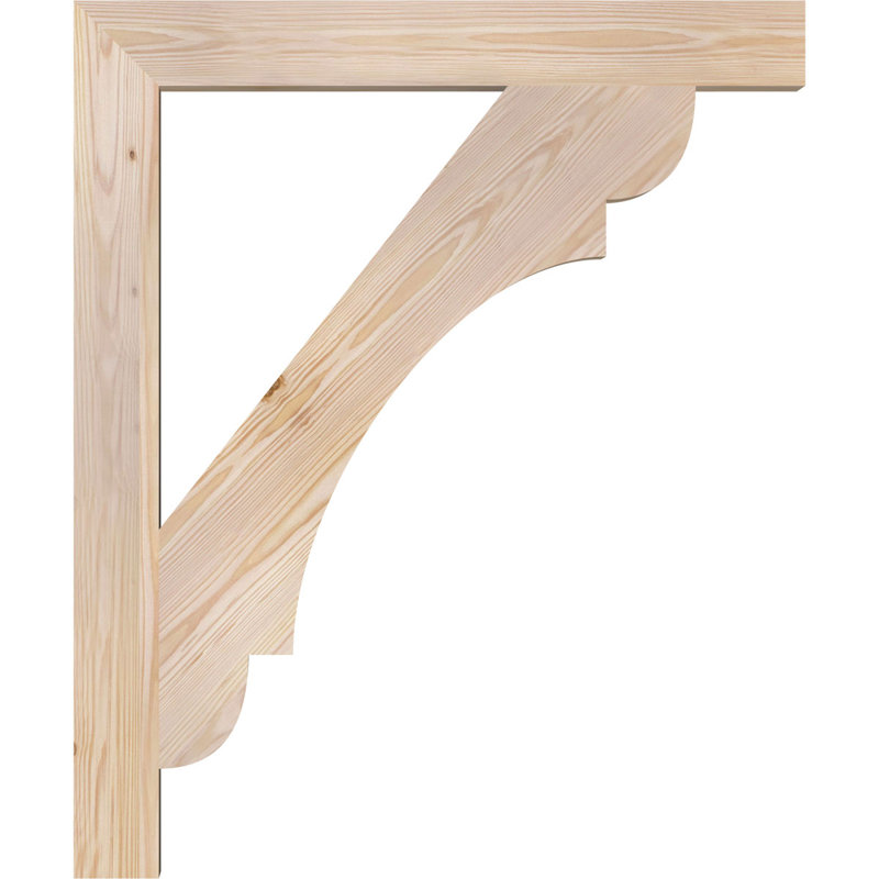 Olympic Block Bracket, 3 1/2"W Douglas Fir (Smooth), 36"H  x 30"D