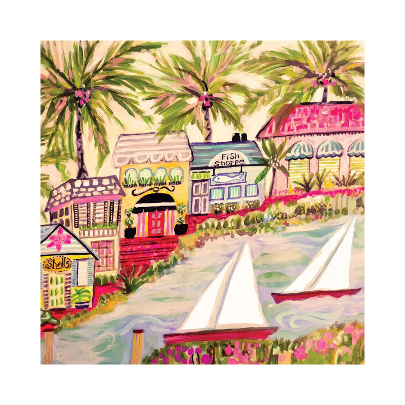 Smooth Sailing II by Karen Fields - Wrapped Canvas Gallery-Wrapped Canvas Giclée, 45.72 cm H x 45.72 cm W