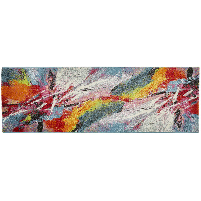 Abstract Area Rug, Runner 80 x 240cm