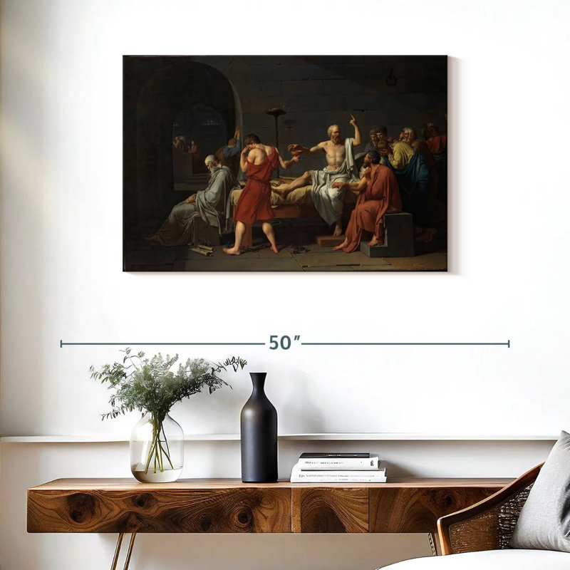 Leisha The Death Of Socrates, 24" H x 36" W