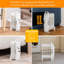 Abode 428 BTU Electric Radiator Space Heater with Adjustable Thermostat