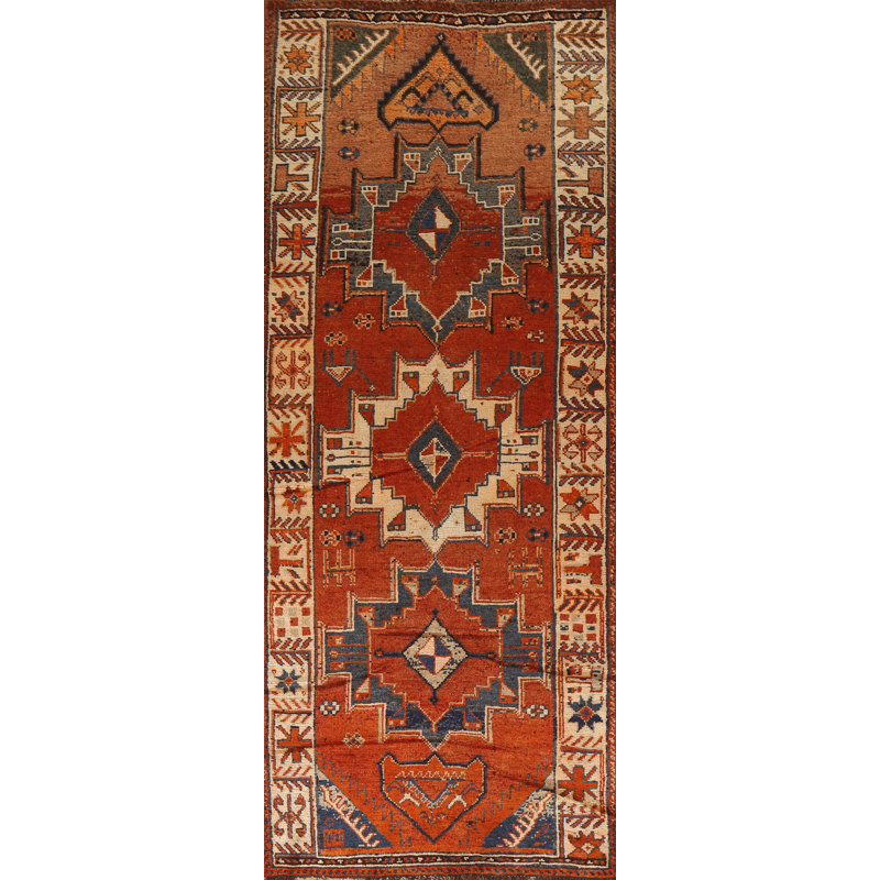 Vegetable Dye Traditional Runner Rug 4x12