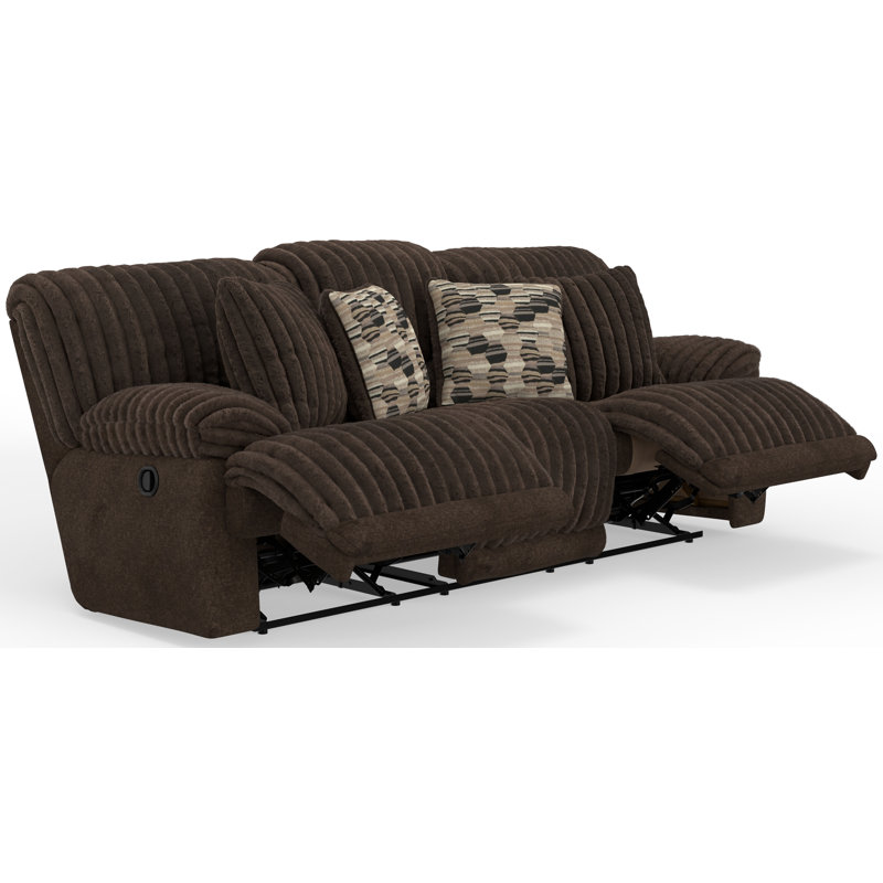 Jahlil Upholstered 89'' Reclining Sofa, Manual - Handle / Lever