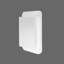 Armoire de salle de bain 16 x 24 pouces avec tablette miroir - cadre en métal blanc, réglable, miroir de rangement encastré, réglable-1335876746