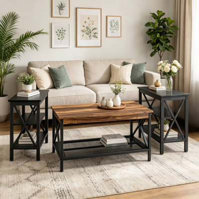 Alonso 3 Piece Small Coffee Table Set