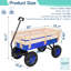 Chariot de jardin avec clôture et roues-114606018
