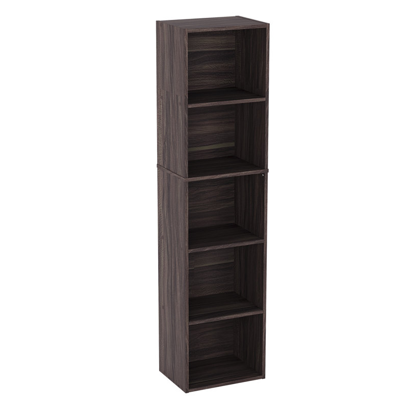 Gerardi 32cm W Standard Bookcase, 132 cm H x 32 cm W, Walnut