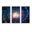 Spiral Helix Fractal Infinity IV - 3 pièces, reproduction sur cadre flottant sur toile-86095634-86095630