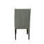 Chaise de salle à manger élégante à oreilles H 40 po x l 19,5 po avec garniture cloutée grise-1089494234-1183993201