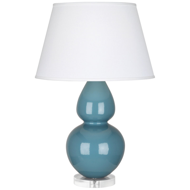 Double Gourd Lamp, Steel Blue/Silver , Pearl