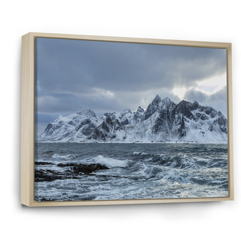 Dans le désert de l'Alaska I, Cadre naturel flottant, H 34 po x l 44 po x P 1,5 po