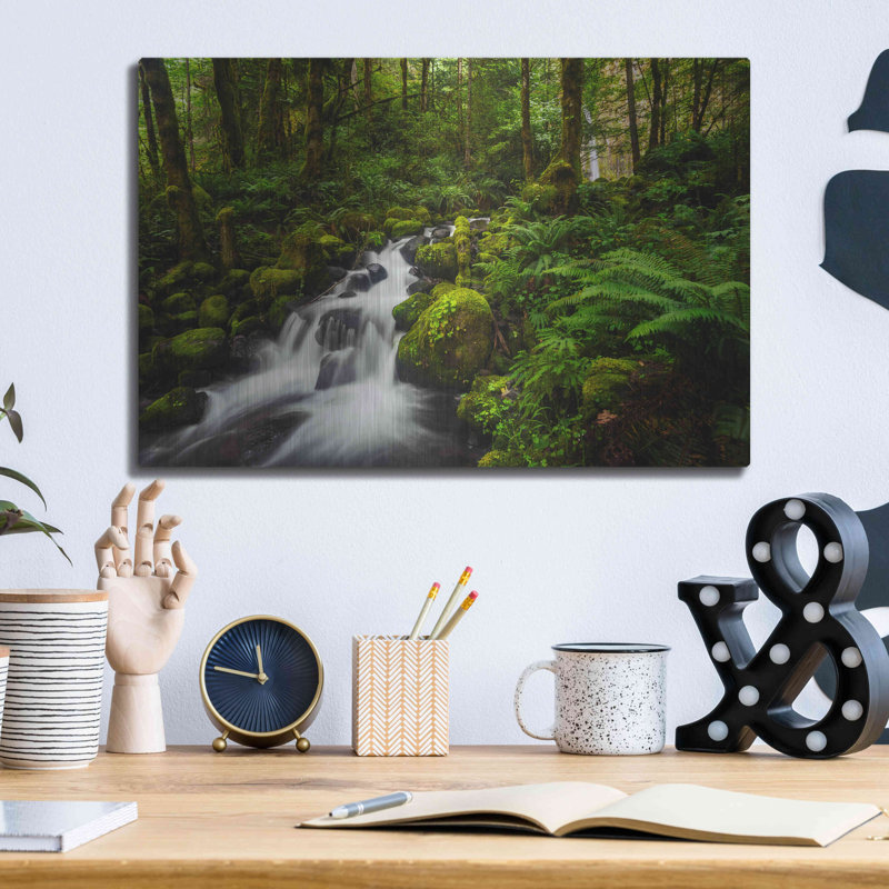 «Moment In Nature» par Natalie Mikaels, art mural en métal, H 12 po x l 16 po