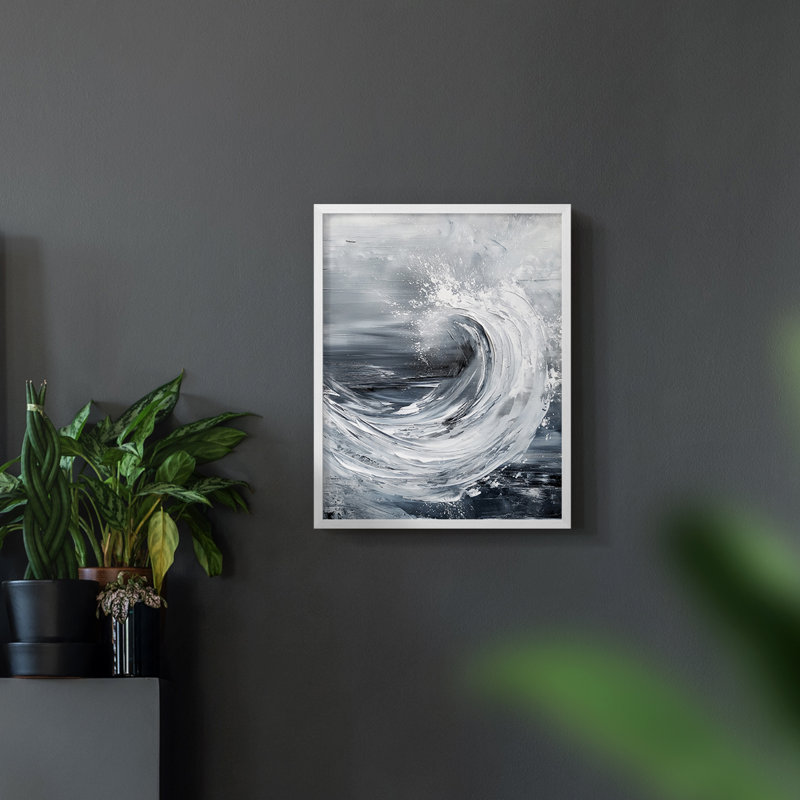 Série NAUTICAL CCXV - reproduction encadrée de qualité supérieure - prête à être accrochée - aucun clou requis, Blanc