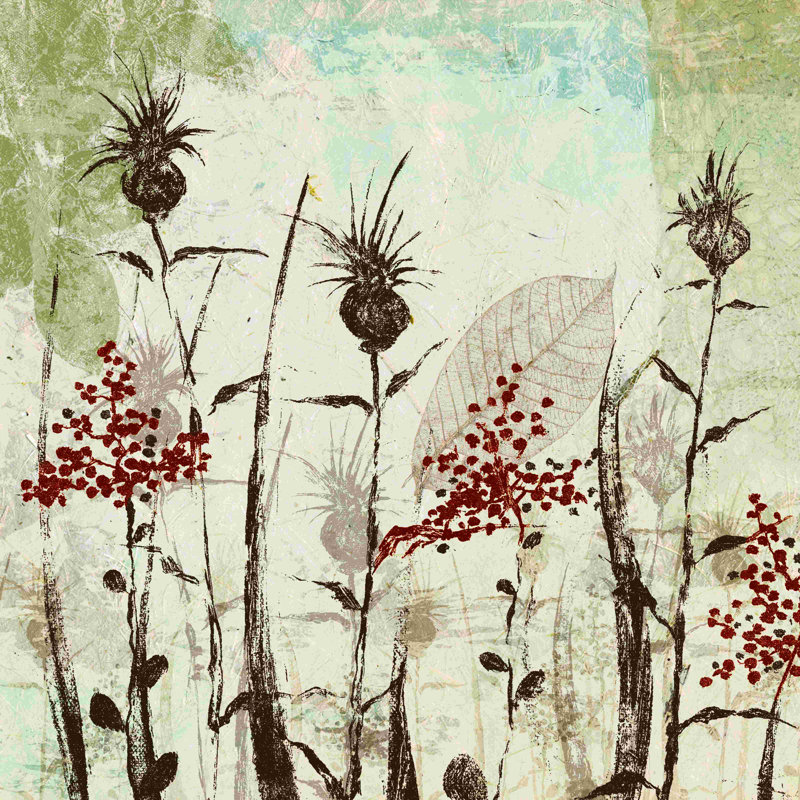 Nature simple - peinture sur toile tendue, H 12 po x l 12 po