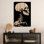 Impression sur bois en bois - squelette par Giuseppe Cristiano