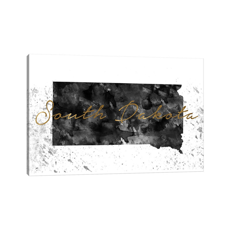 South Dakota - Wrapped Canvas Painting, 30.48cm H x 45.72cm W x 1.91cm D