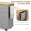 Arnola 39.7" W Kitchen Island Cart-868954528