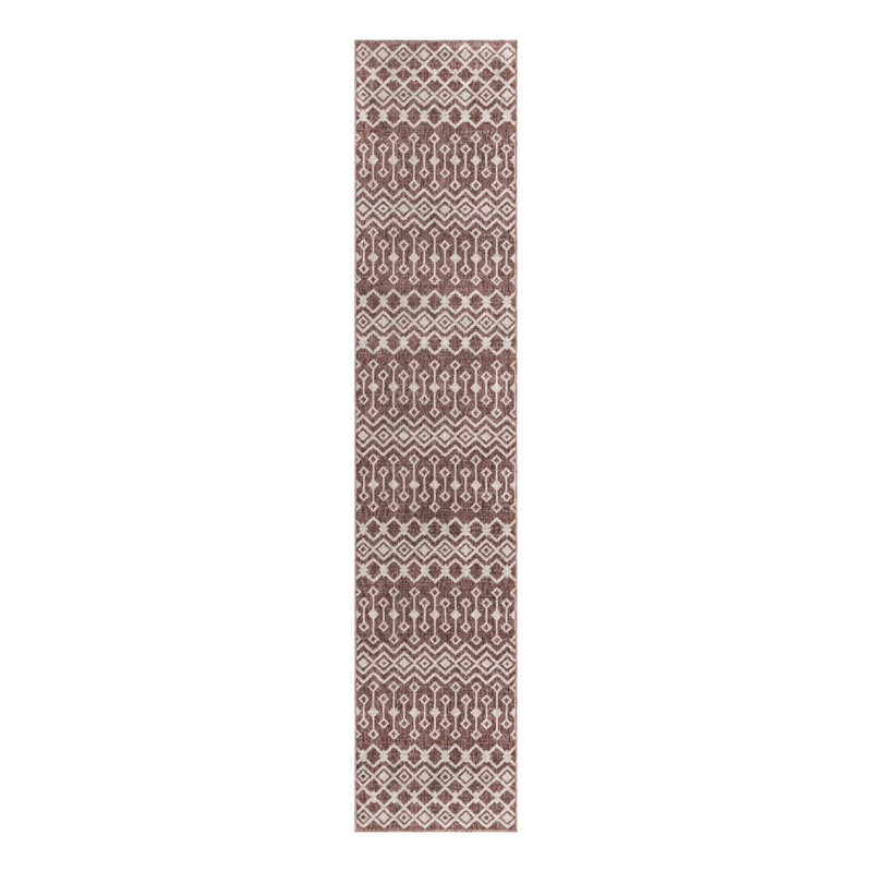 Barnkine Geometric Indoor Rug, Runner 2'7" x 12'