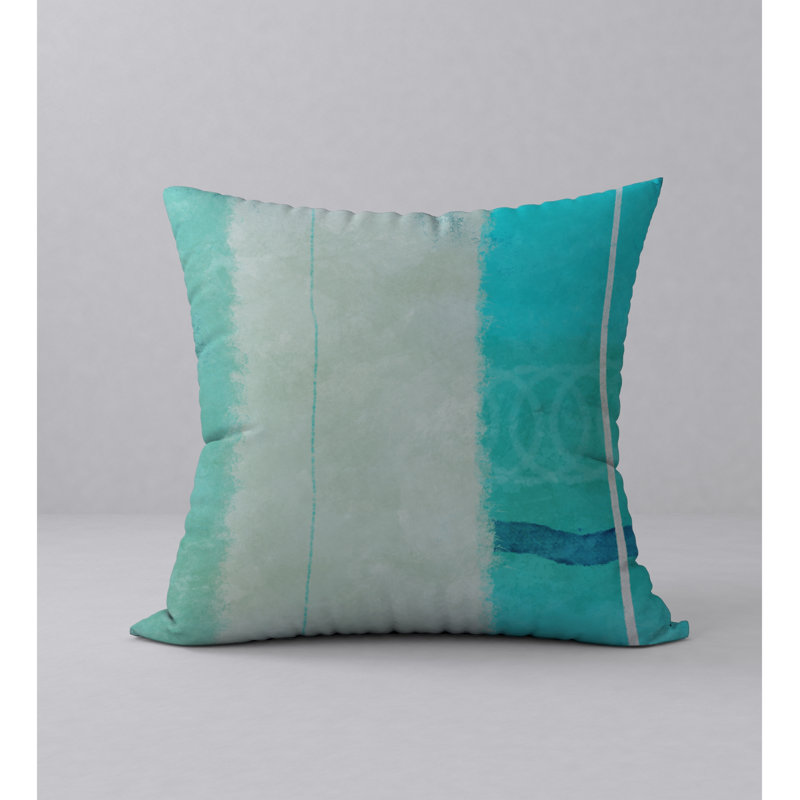 Abstract Throw Pillow, 20" H x 20" W