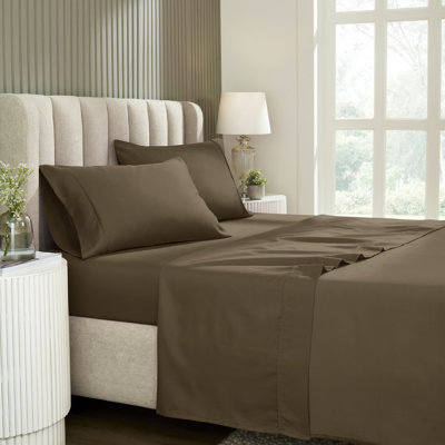 Ensemble de draps supérieur en mélange de coton infroissable à densité de tissage 1200 fils Superior