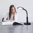 56'' Black LED Task Floor Lamp