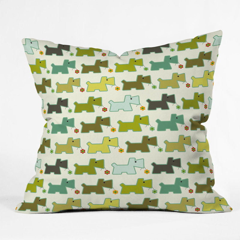 Toby Polyester Throw Pillow, 18" x 18"
